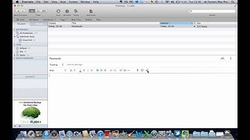 Creating a new Note using the Evernote desktop client