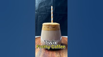 Twix Frothy iced Coffee Asmr #shorts #youtubeshorts