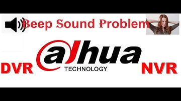 How to stop Beep sound from Dahua DVR.. @teknotubetutorials7221  by cd sir