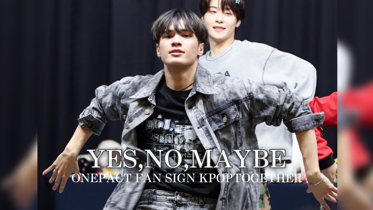『YES,NO,MAYBE/ONEPACT』JAY focus 251018 KPOPTOGETHER Fan sign