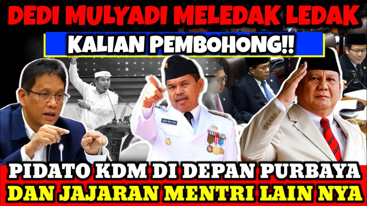 MELEDAK LEDAK‼️PIDATO KDM DI DEPAN PURBAYA DAN JAJARAN MENTRI KALIAN SEMUA PEMBOHONG! 