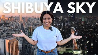 Shibuya Sky  The BEST 360° View of Tokyo! I show you how to buy online tickets + day to night view!