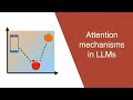 The attention mechanism in large language models