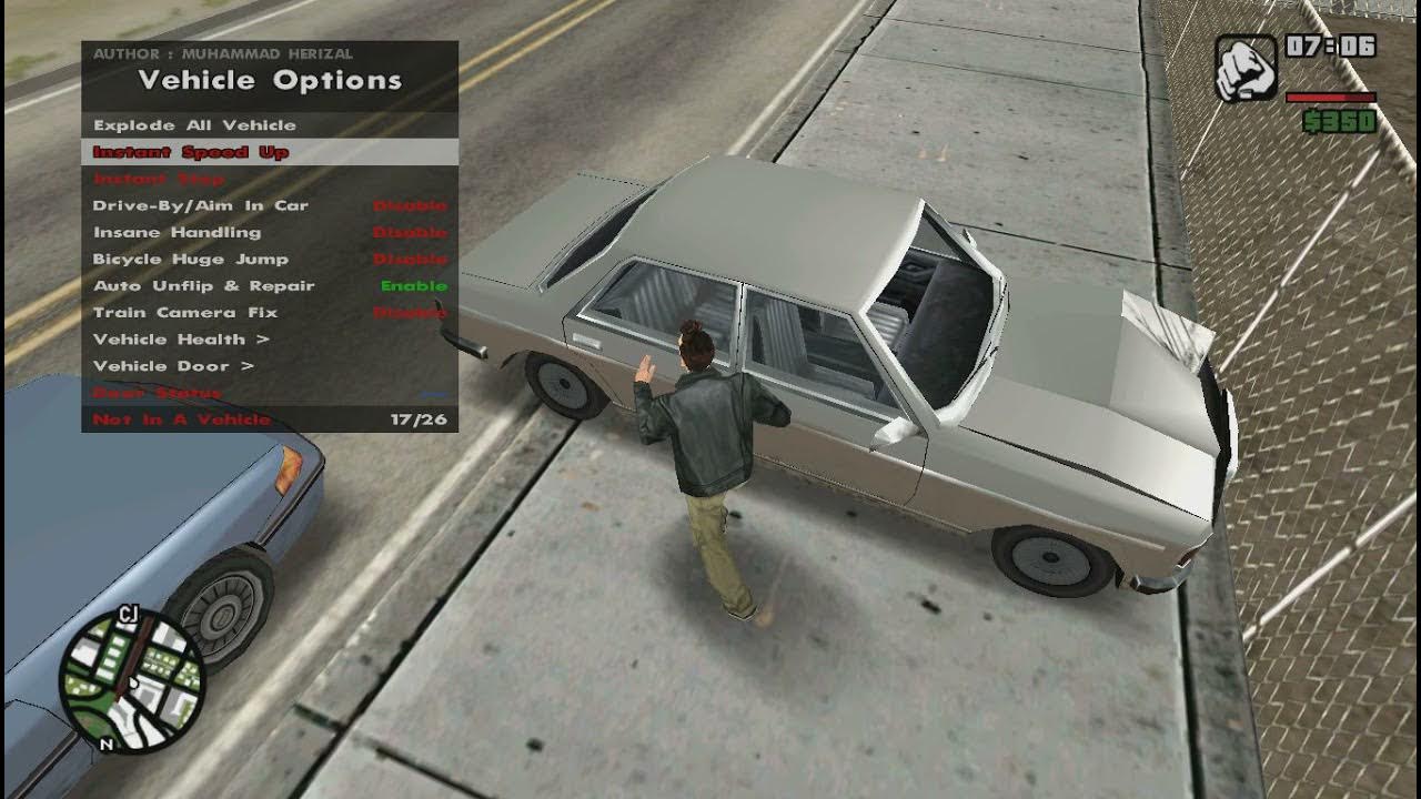 GTA SA (GTA IV CAR PHYSICS MOD) YouTube