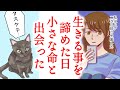 【漫画】泣ける話を漫画化「どん底の私を救ってくれた一匹の猫」→生きる事を諦めた日、小さな命と出会った【感動する話】