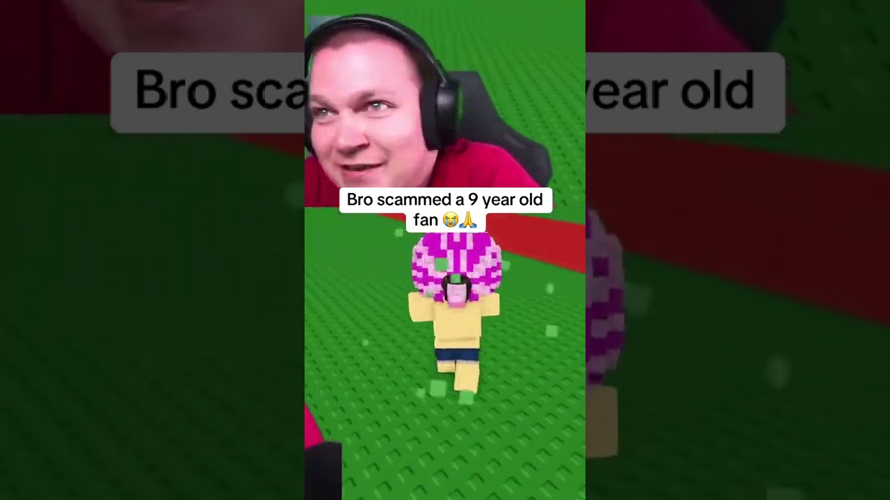 Steak Scams 9 Year Old Fan In Steal A Brain Rot Roblox Stealabrainrot Growagarden