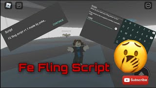 Roblox Fe Fling Script Mobile Cute766 - roblox fling script gui