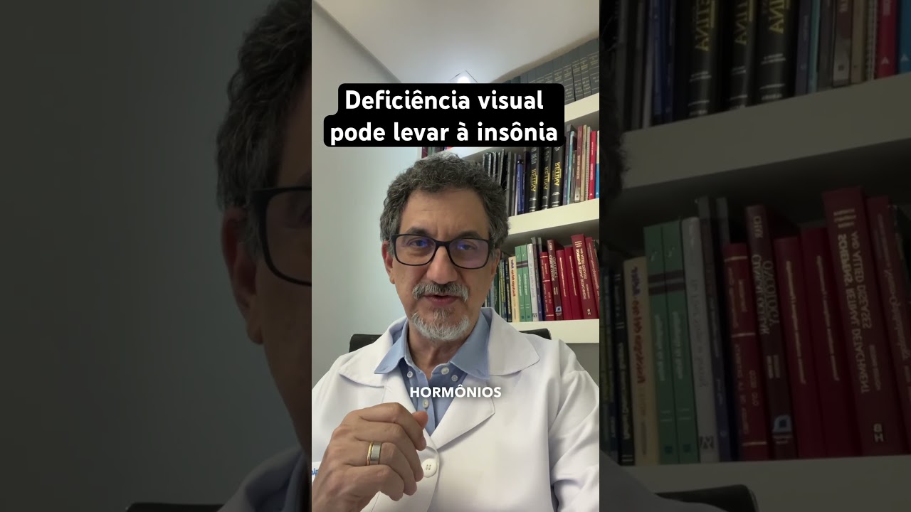 A deficiência visual pode levar à insônia.