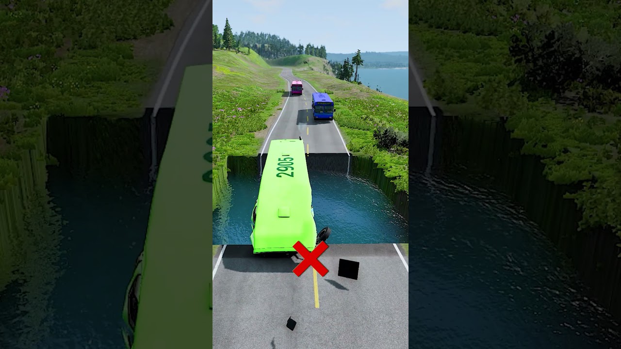 Bus vs water pit #19 