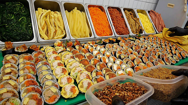 놀랍습니다! 김밥집 창업해서 일매출 600만원 찍는? 역대급 미친퀄리티 재료폭탄 김밥 / amazing! egg omelette kimbap / korean street food