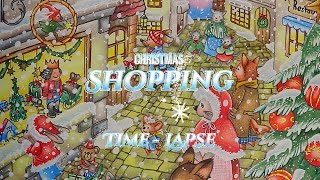 Christmas Shopping - Coloring Book - Field Mouse Yururi´s Travel Sketch by Makiko Inatome
