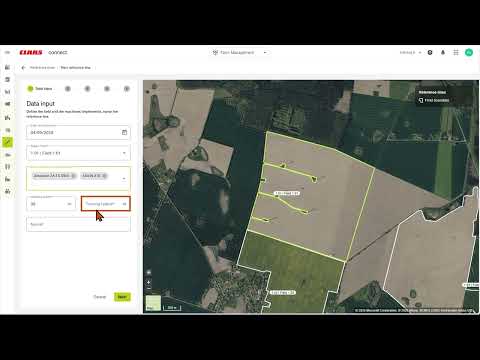 CLAAS connect – Comment créer des lignes de référence