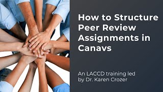 Overview of Peer Reviews in Canvas