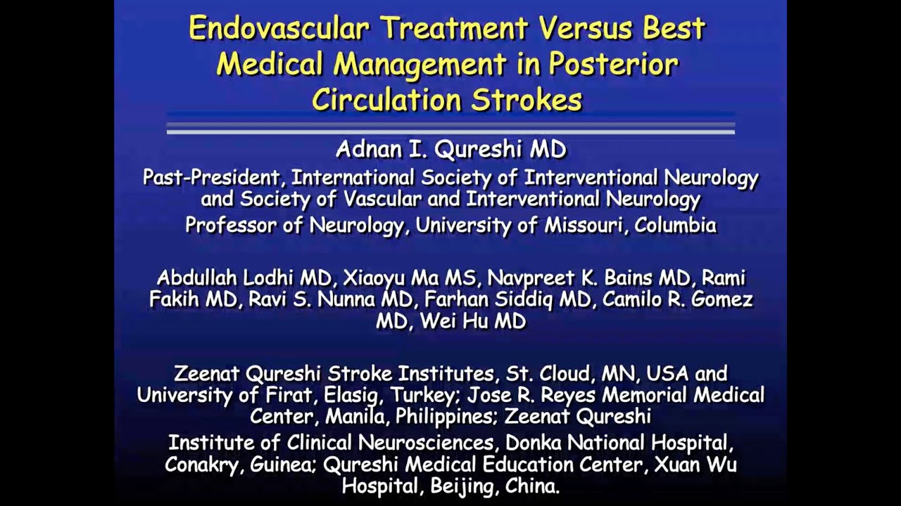 Endovascular versus Best Medical Treatment in Posterior Circulation ...