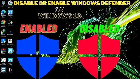 How to Disable or Enable Windows Defender on Windows 10 2020