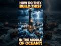 How Lighthouses Are Built in the Middle of the Ocean 😱 #shorts