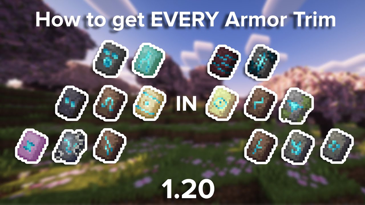 Minecraft 1.20: How to get EVERY Armor Trim - YouTube