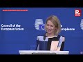 LIVE: Kaja Kallas Press Conference | EU Defence Ministers Meet | Russian Hybrid Attacks, Ukraine