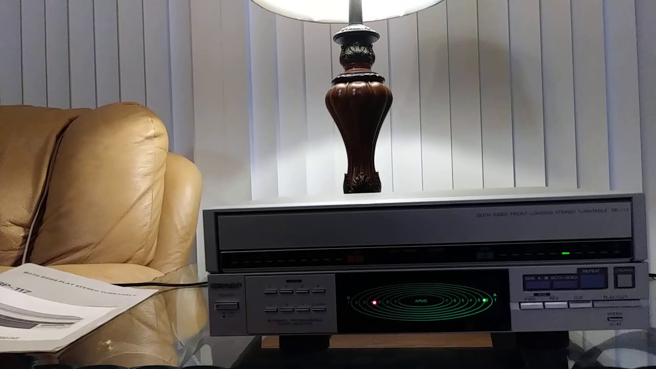SHARP RP-117 BOTH SIDES PLAY TURNTABLE - YouTube