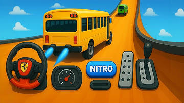 Crazy Bus Mega Ramp Impossible Racing Bus Stunts Impossible Tracks Android Gameplay Video P-02