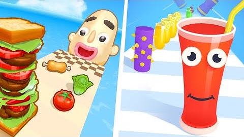 Sandwich Runner | Juice Run - All Levels Gameplay Android, iOS - New Apk GIGA Update #top_1_trending