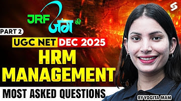 UGC NET Management Paper 2 | HRM UGC NET Management By Yogita Mam | UGC NET Dec 2025 #2