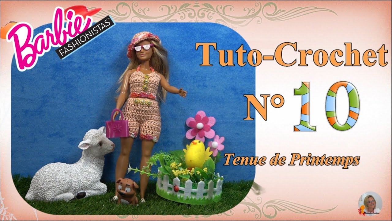 🥢 Tuto Barbie Fashionistas N°10 | 👗 Une tenue de Printemps