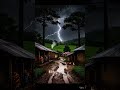 🌧️ Village During Rainstorm | Rain Sounds