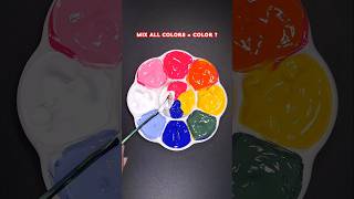 🌈 Create a color wheel from 4 primary color #colormixing #satisfying #primarycolor