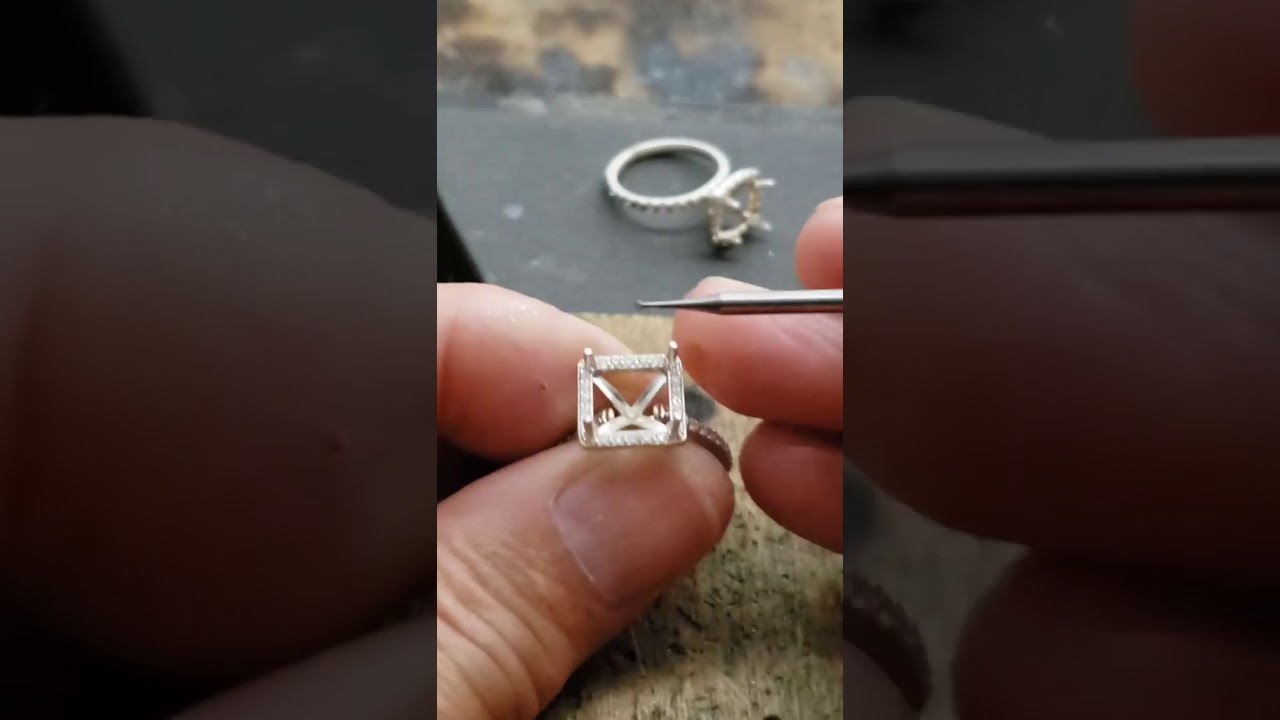 Grey Gems | making of blue topaz ring