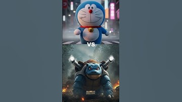 Doraemon vs Pikachu, Raichu, Bulbasaur, Ivysaur, Pichu, Wartortle, Gengar