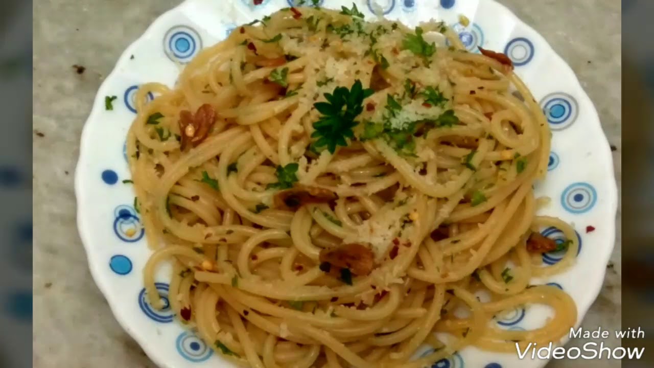 Spaghetti Aglio Olio Peperoncino YouTube