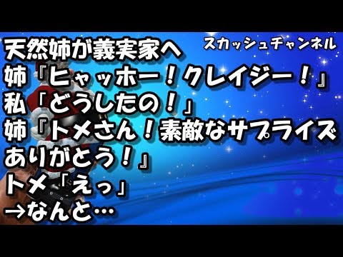 スカッとする話　天然姉が義実家へ → 姉『ヒャッホー！クレイジー！』私「どうしたの！」姉『トメさん！素敵なサプライズありがとう！』トメ「えっ」 → なんと… 【スカッと】