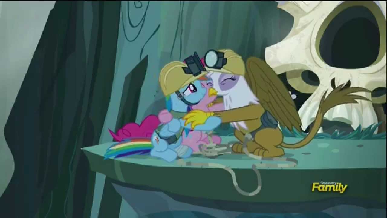 Gilda And Pinkie Rescue Rainbow Dash The Lost Treasure Of Griffonstone Youtube