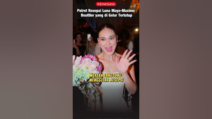 Potret Resepsi Luna Maya-Maxime Bouttier yang di Gelar Tertutup #lunamaya #maximebouttier
