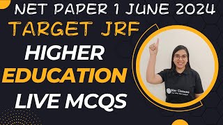 NTA UGC NET Paper 1 | Most expected Higher Education MCQs | TARGET AIR 1 | Day 3 | Navdeep Kaur