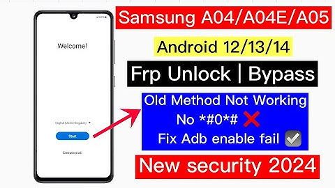 Samsung A04/A04e/A05 Android 14 Frp Bypass | Samsung A04/A04E/A05 FRP Google Account Unlock Adb Fix