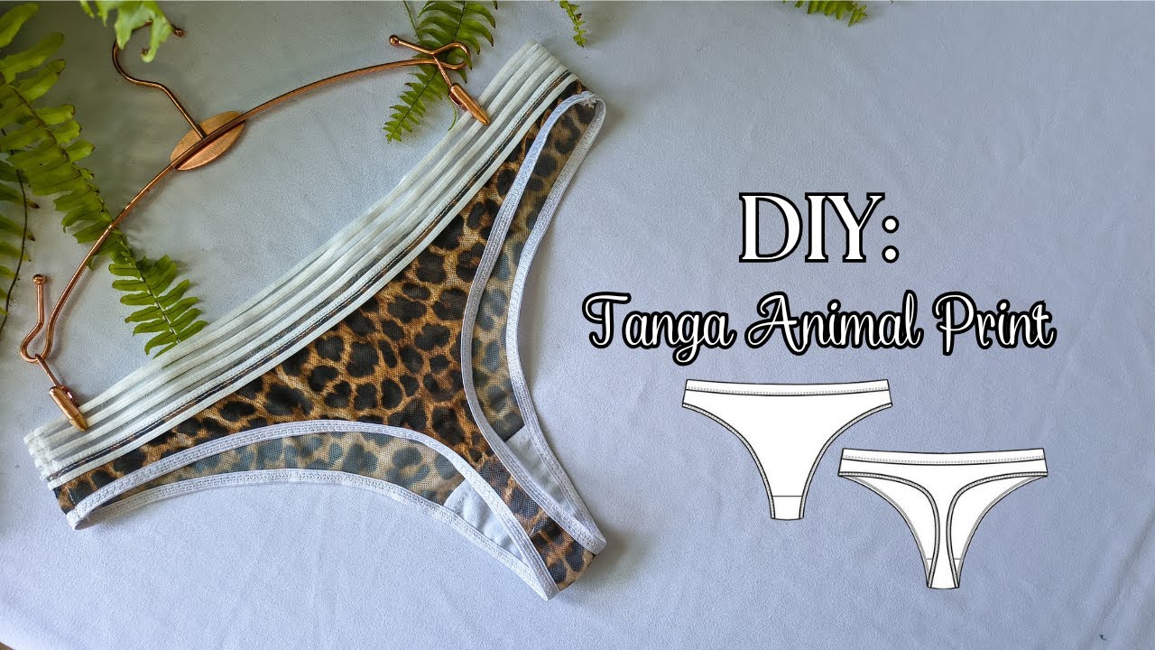 Cómo hacer una tanga, rápido y fácil en casa ✂️🪡
