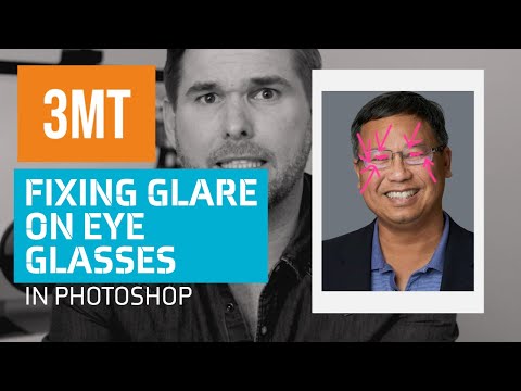 Fixing Glare on Eye Glasses in Photoshop- Removing Reflections on Glasses