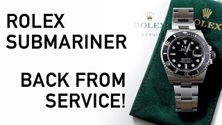 rolex submariner service