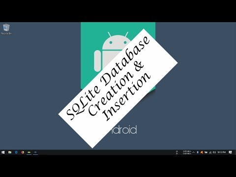 Android Tutorial (Kotlin) - 30 - SQLite Database Creation and Insertion