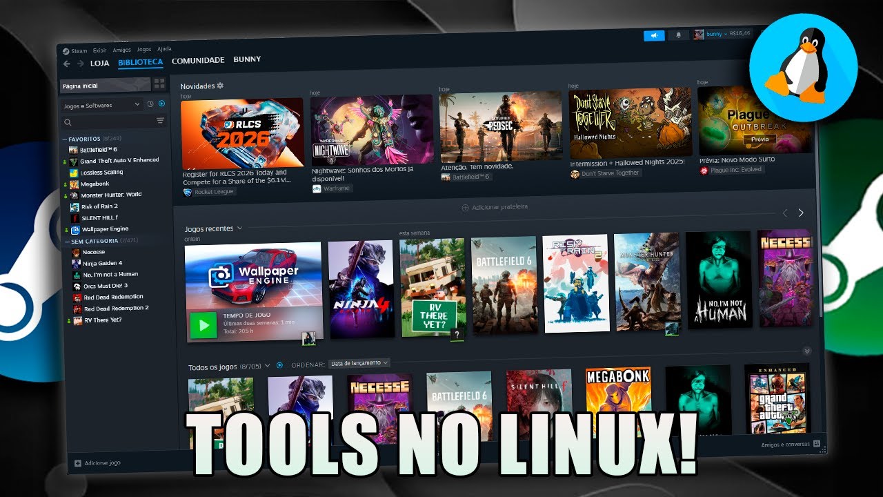 STEAM TOOLS NO LINUX É INCRÍVEL!