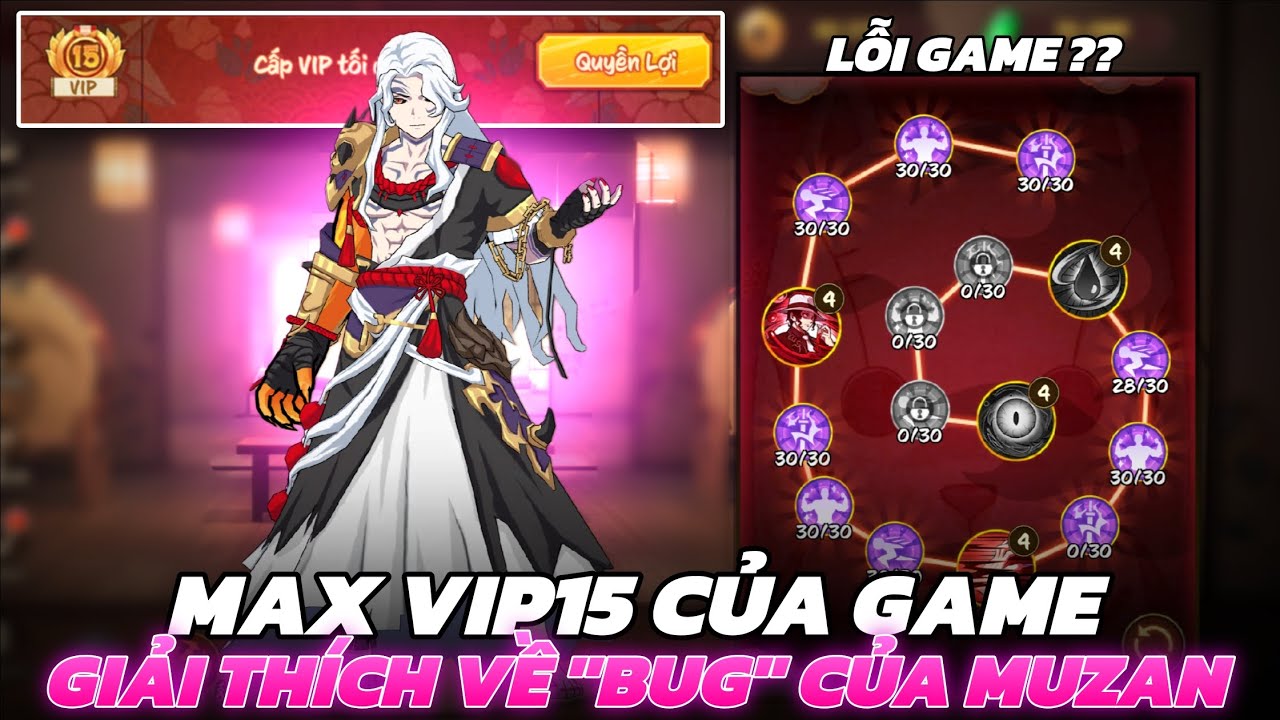 Hơi Thở Mặt Trời #23 - Muzan Bị Lỗi Game ?? Max Vip15 Up Mắt 2 Cho Muzan E4 !