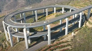 A Cleaver Road Design Compensating Big Height Difference - Tianlongshan Viaduct / 山西太原天龙山公路高架桥