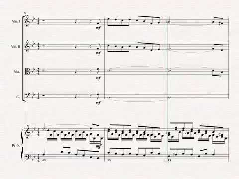 Ennio Morricone - Cinema Paradiso (Main Theme) for piano and string quartet