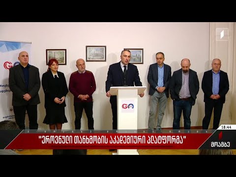 „ეროვნული თანხმობის აკადემიური პლატფორმა“