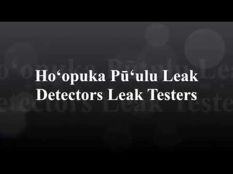 Hoʻopuka Pūʻulu Leak Detectors Leak Testers