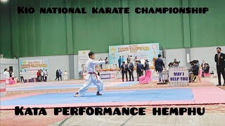 Hemphu Kata Performance In Kio National Karate Championship Dehradun Ê