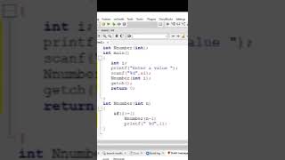 How to write a recursion function to print N natural numbers in reverse order || Recursion || C L...