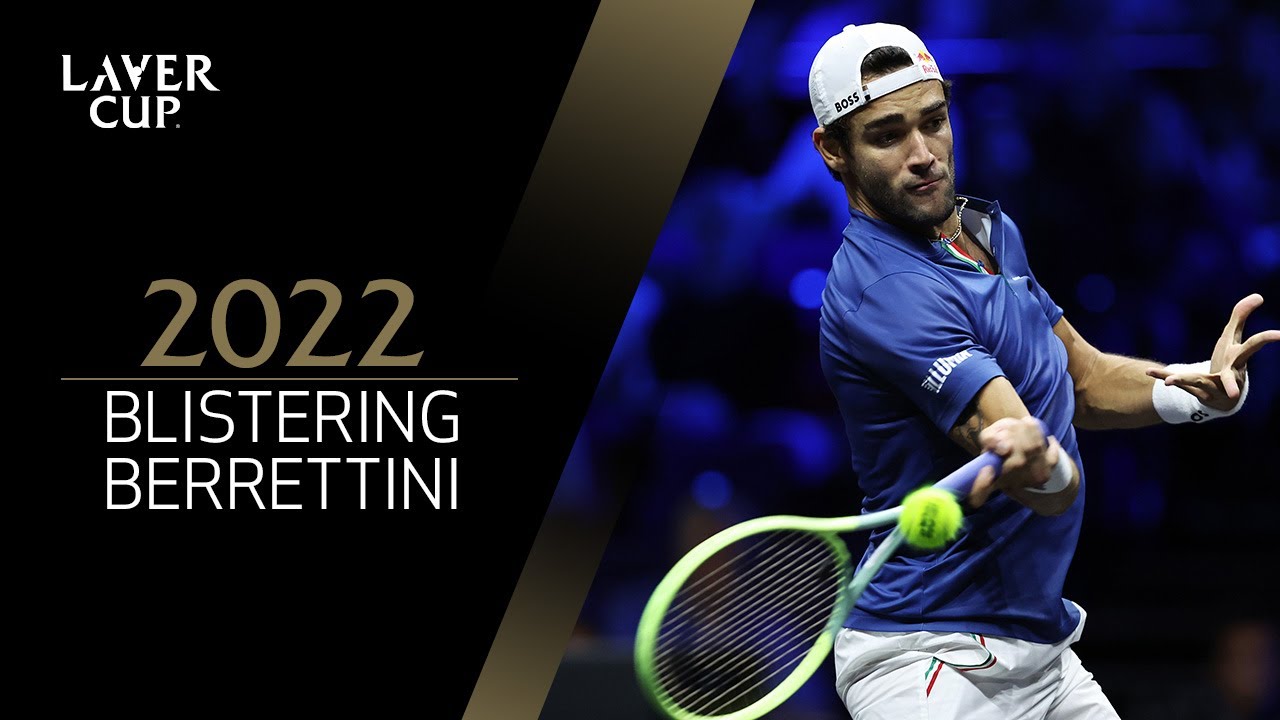 Matteo Berrettini Crushes Forehand Winner Laver Cup 2022